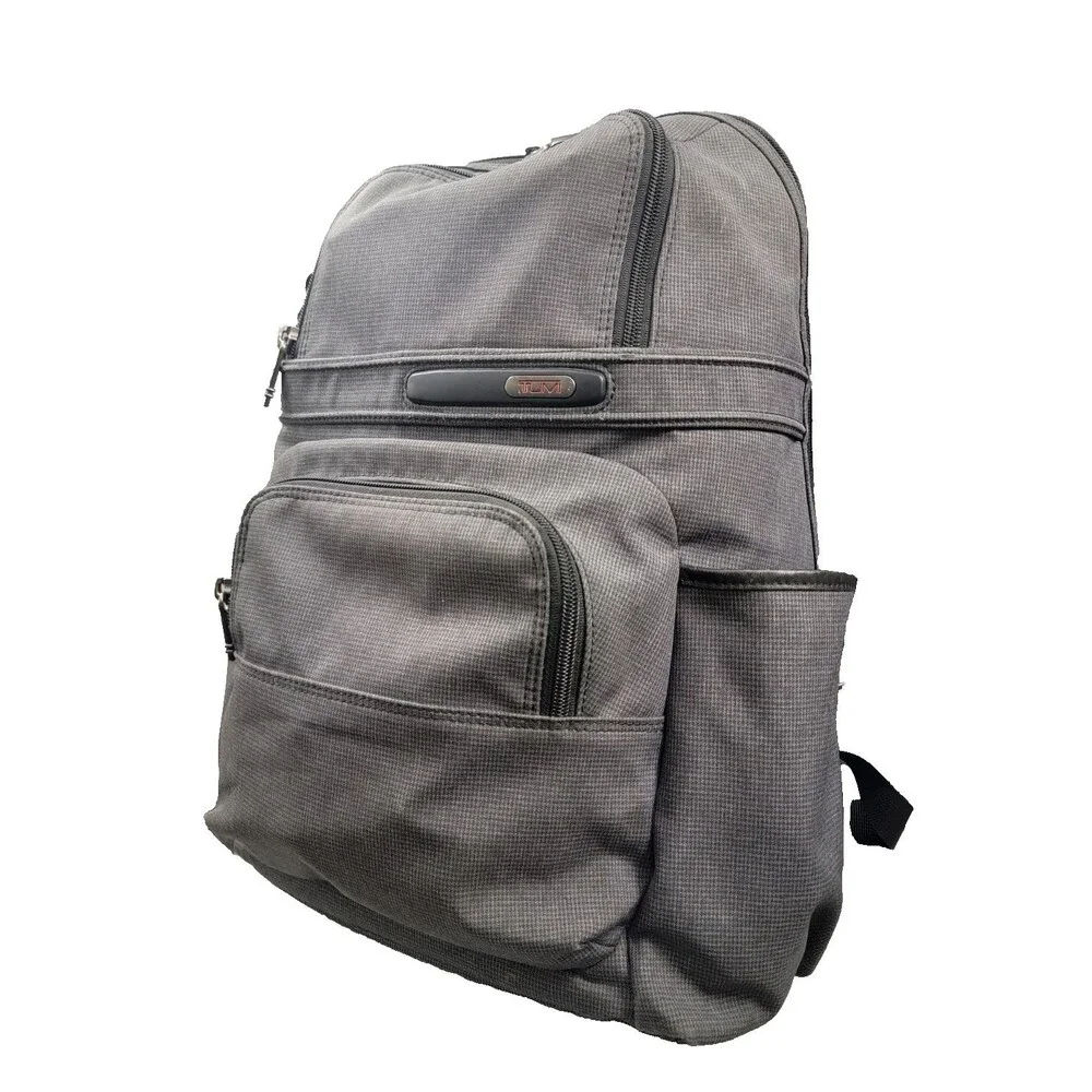 TUMI Alpha 17' Backpack - 263162hgy4 - Gray Nylon Leather Trim Laptop Travel Lux